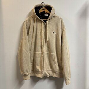 Y2K And 1 Basketball Full Zip Hoodie Brown XL Men's Heavyweight Double Layer